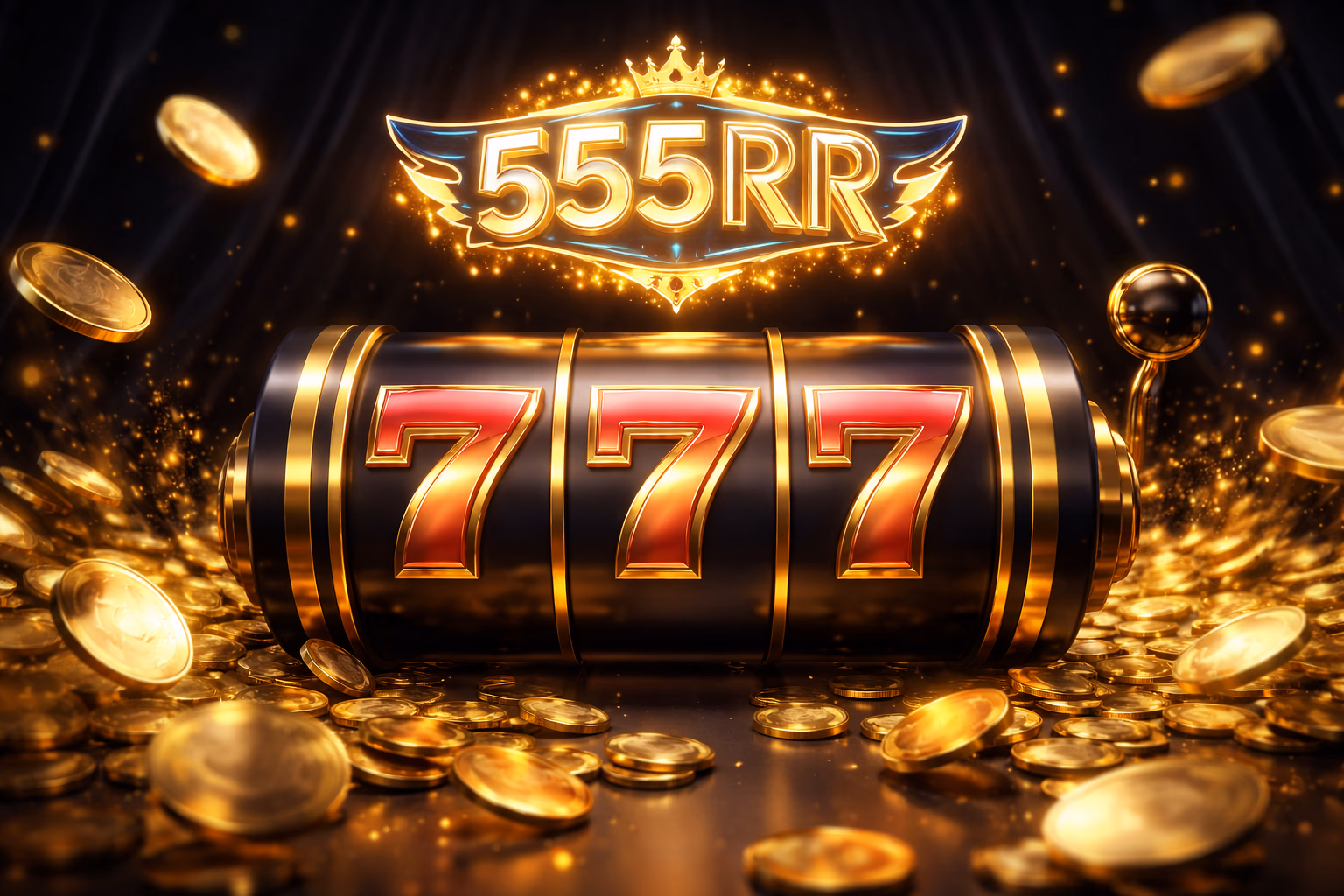 A stylish Bangladeshi lady wearing traditional attire enjoying a bright slot machine in a luxurious casino setting at 555RR